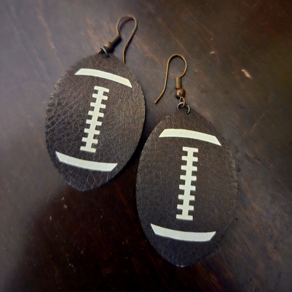 Football earrings